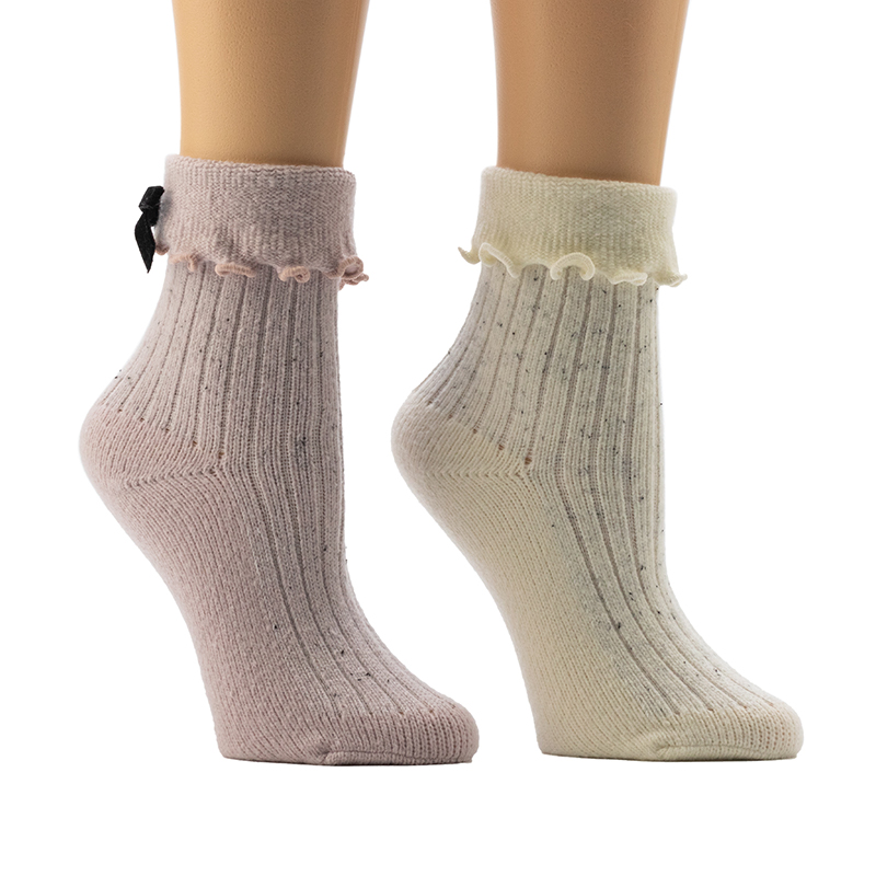Уютные домашние носки в рубчик Ladies'Fleck 3x1